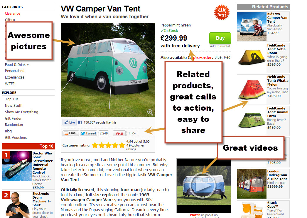 greta product pages from firebox