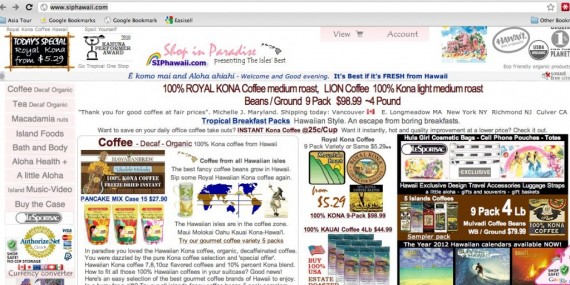 messy-site Overcrowded website layout with too much text