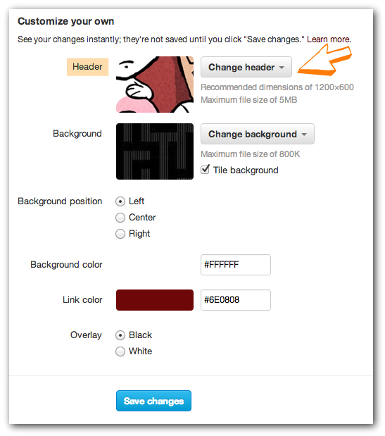 Customise-Twitter-Header To customise your header photo, follow the steps
